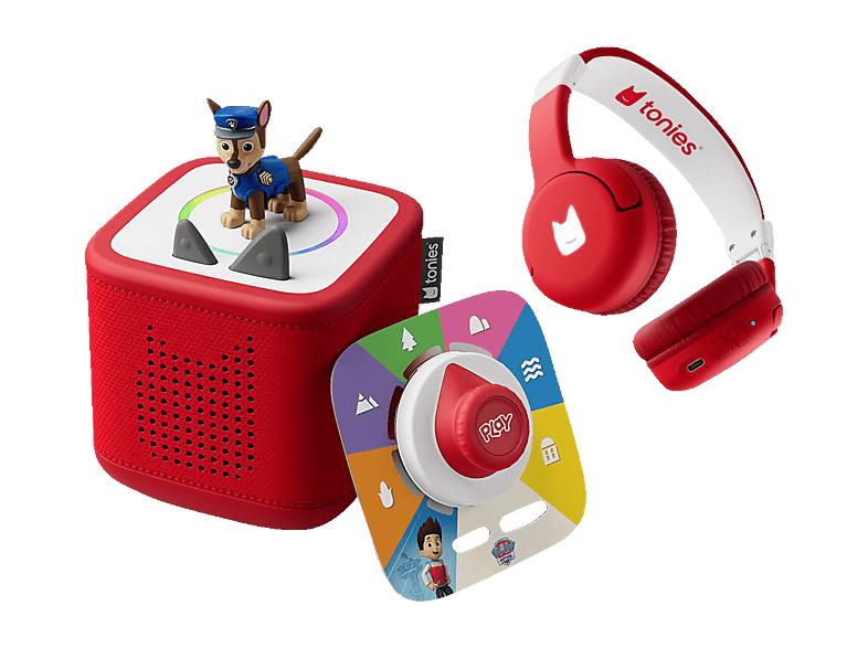 Full Play Bundle Rot inkl. Tonieplay Game M, Paw Patrol Tonie Chase & Bluetooth Kopfhörer Toniebox 2, von TONIES im aktuellen MediaMarkt Saturn Prospekt